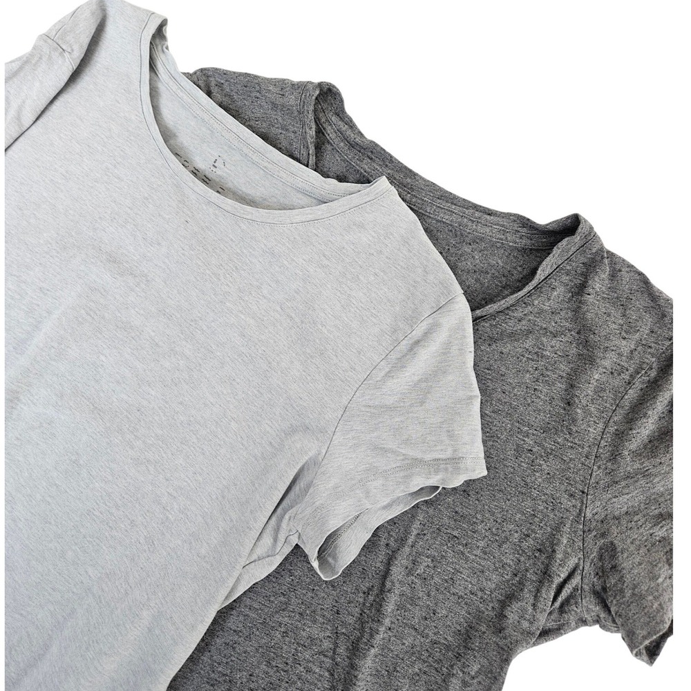 Free Fly Bamboo Blend Shirt Lot of 2 Mens Medium Heather Grey Short Sleeve Tees